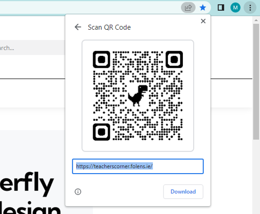 QR code displayed