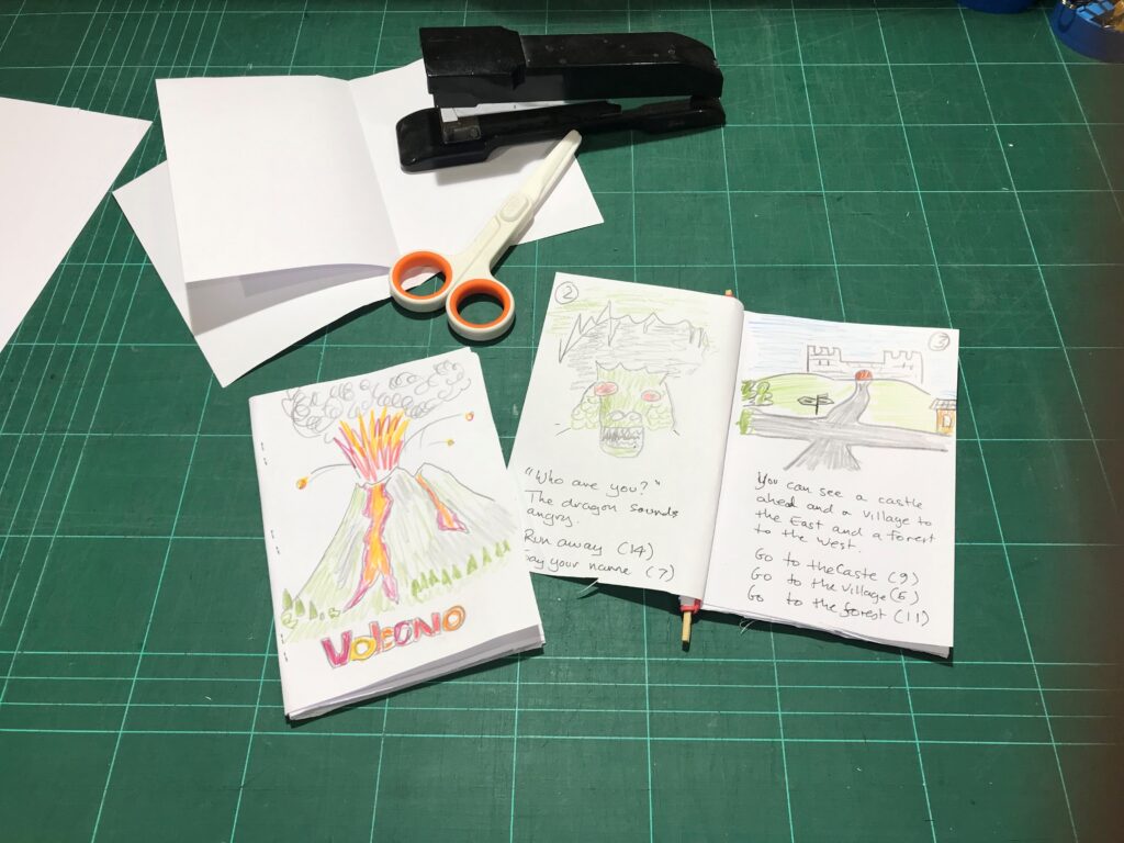 Interactive books made from A4 paper