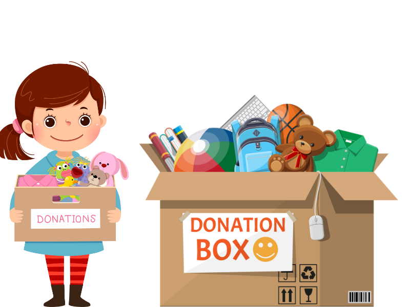 A collection box for donations